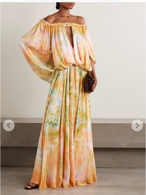 Zimmermann Luna Twist Billow dress 100%silk zimm size 0